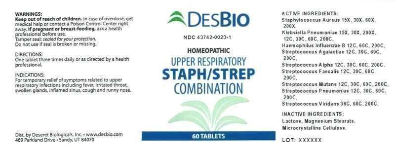 Upper Respiratory Staph Strep Combination